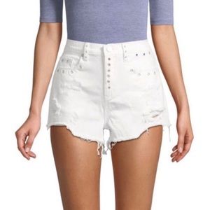 NWOT Blank NYC The Barrow White High Rise Shorts, Size 26